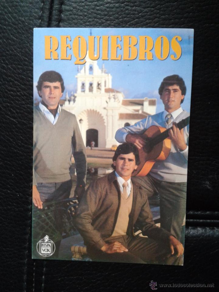 Fotos de Cantantes: Postal promocional Requiebros Hispavox LP Sevillanas 94 m&uacute;sica andaluza flamenco