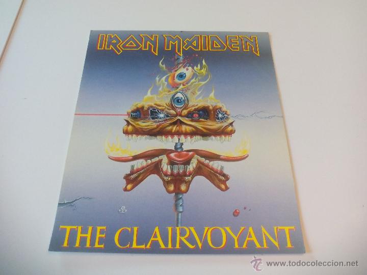 Fotos de Cantantes: Vintage Foto promocional Iron Maiden The Clairvoyant 1988. 25 x 20,5 cm. Fotograf&iacute;a Poster peque&ntilde;o