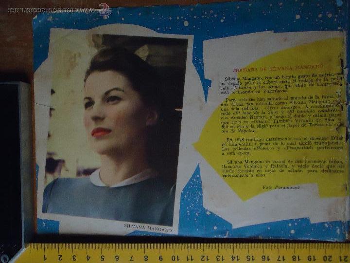 Foto di Cantanti: hoja publicitaria - 1959 breve biografia , CINE SILVANA MANGANO - FOTO PARAMOUNT