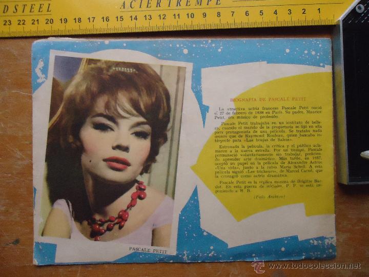 Foto di Cantanti: hoja publicitaria - 1959 breve biografia  cine actriz pascale petit