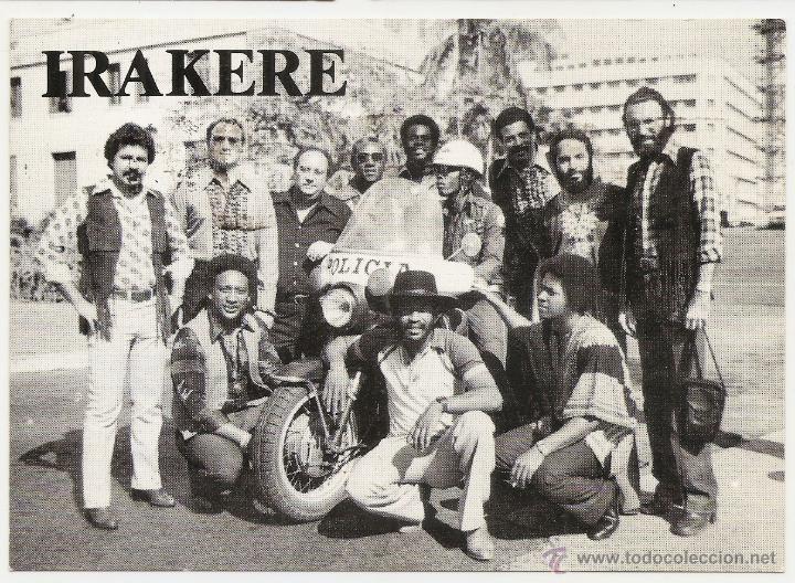 Photos of Singers: Irakere. Jazz. Postal publicitaria. 1979
