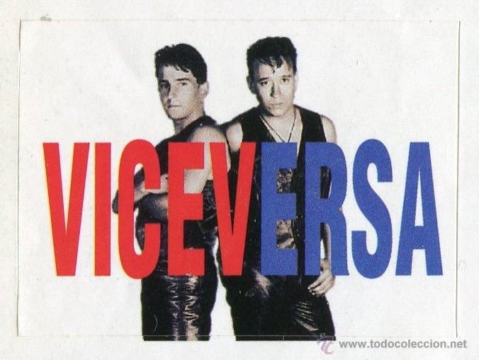 Photos of Singers: PEGATINA GRUPO MUSICAL VICEVERSA 5,3 X 3,8