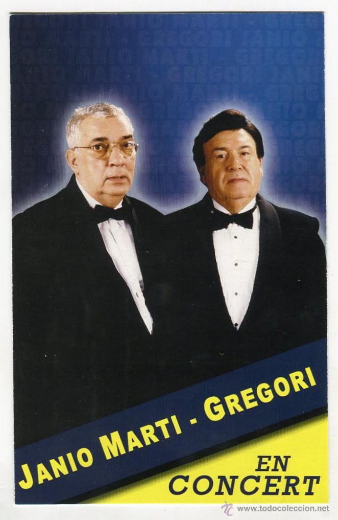 Photos of Singers: JANIO MARTI-GREGORI EN CONCERT FOTOGRAFIA PROMOCIONAL VER IMAGEN DEL REVERSO