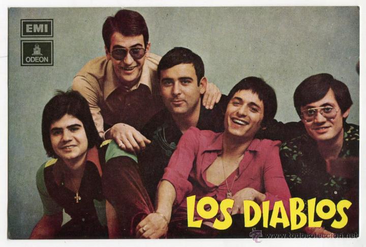 Photos of Singers: LOS DIABLOS FOTOGRAFIA PROMOCIONAL VER IMAGEN DEL REVERSO