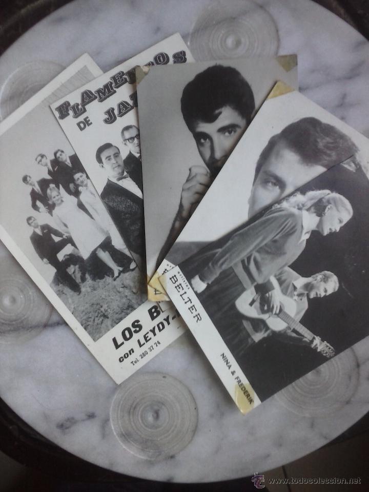 Fotos de Cantantes: Lote de 5 postales grupos espa&ntilde;oles 60&acute;s .