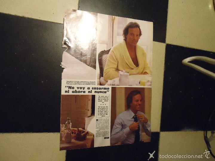 Fotos von Musikern: reportaje cantante  julio iglesias hojas de prensa de los 80