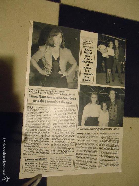 Fotos de Cantantes: rocio durcal carmen maura norma duval y marc roberto arce ,,,hojas de prensa de los 80