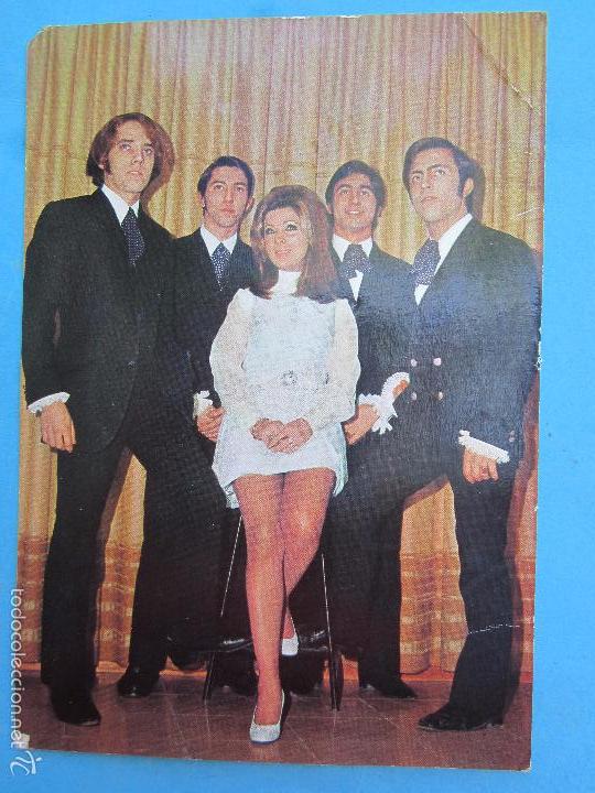 Fotos de cantantes: postal grupo musical , la llave , 1969
