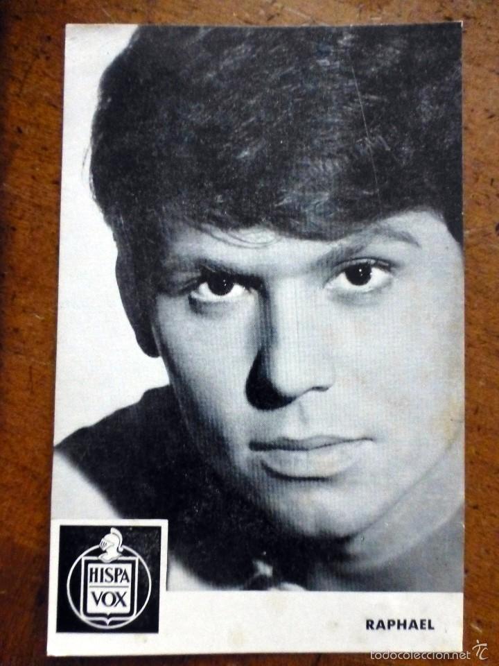 Fotos de cantantes: foto postal de Raphael - Foto 1