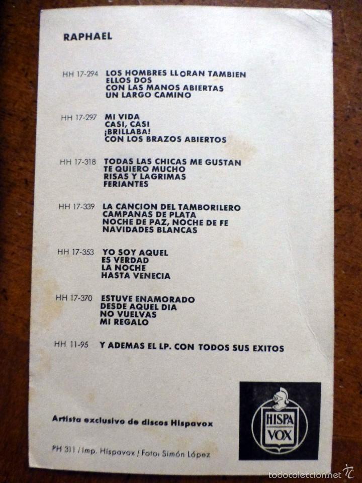 Fotos de cantantes: foto postal de Raphael - Foto 2