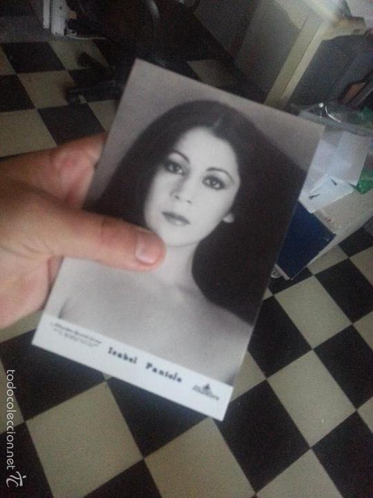 Fotos de Cantantes: estampa isabel pantoja tama&ntilde;o postal 15 x 10 cm - nueva edicion