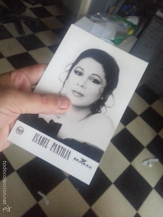 Fotos de Cantantes: estampa isabel pantoja tama&ntilde;o postal 15 x 10 cm - nueva edicion