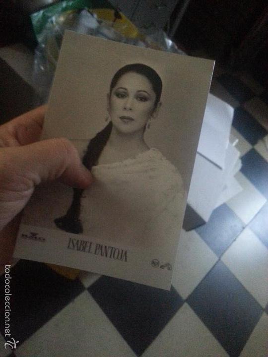 Fotos de Cantantes: estampa isabel pantoja tama&ntilde;o postal 15 x 10 cm - nueva edicion