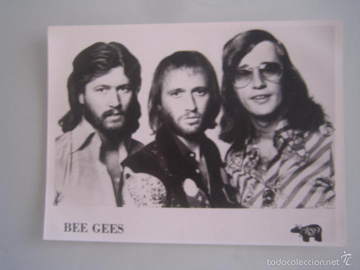Fotos de cantantes: interesante foto original del grupo bee gees a&ntilde;os 70
