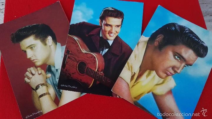 Fotos de cantantes: LOTE 3 POSTALES ANTIGUAS, 70'S- ELVIS PRESLEY- 17X12CM