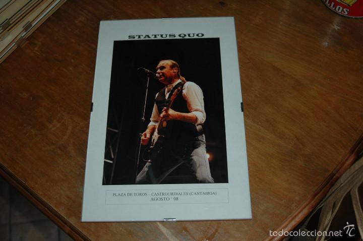 Fotos de Cantantes: FOTOGRAFIA DE STATUS QUO --CASTROURDIALES (CANTABRIA )1998 ORIGINAL -UNICA
