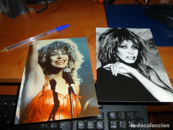 Fotos de cantantes: Fotografias publicitarias de tina turner, sello tampon al dorso de tve. prensa, 18 x 13 cm
