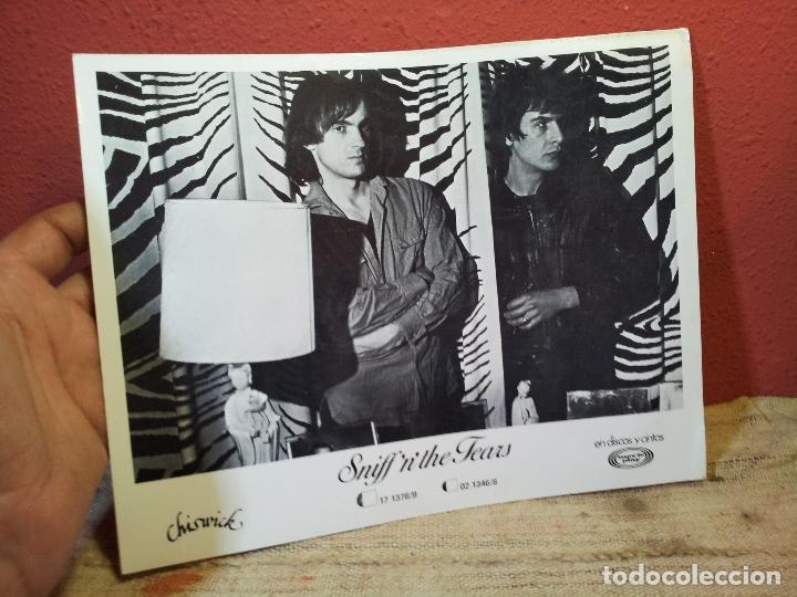 Fotos von Musikern: Foto fotografia promocional a&ntilde;os 80 Sniff 'n' the Tears ...26 x 20,5 cm