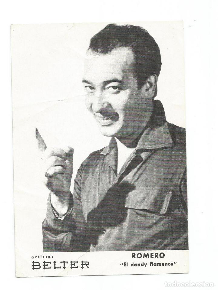 Photos of Singers: ROMERO EL DANDY FLAMENCO  CANTAOR CANTANTE ARTISTAS BELTER - Original