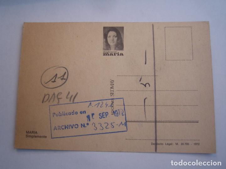 Fotos de cantantes: simplemente maria postal original de la discografica - Foto 2