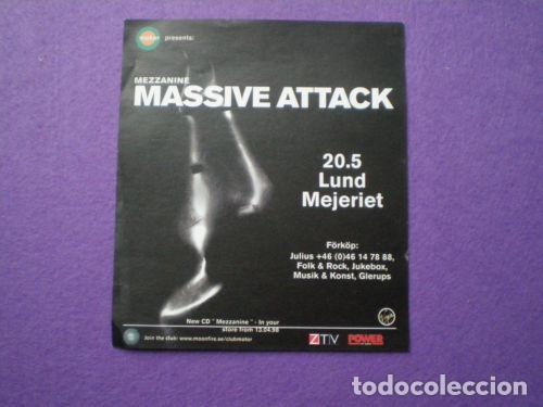 Photos de Chanteurs et Chanteuses: Mezzanine MASSIVE ATTACK Flyer 20.5.98 // PUBLICIDAD PROGRAMA CONCIERTO