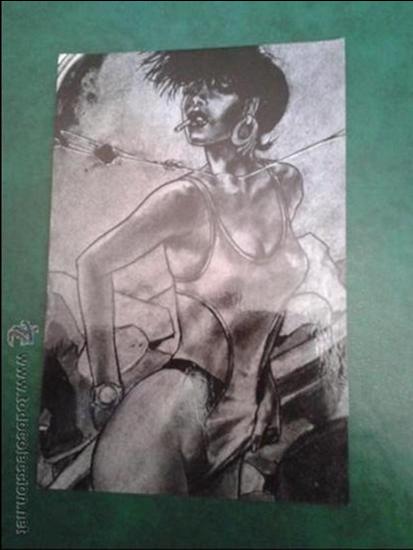 Photos of Singers: Tarjet&oacute;n tama&ntilde;o postal promocional personaje c&oacute;mic femenino REF CAJON