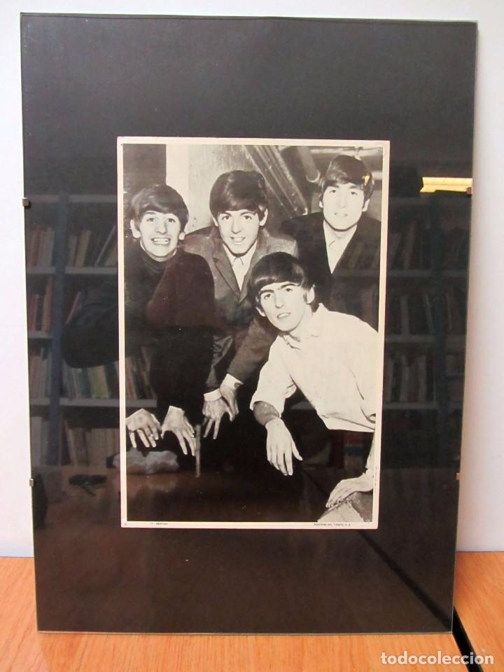 Fotos de cantantes: THE BEATLES FOTO-PROMO ORIGINAL ENMARCADA 30X40