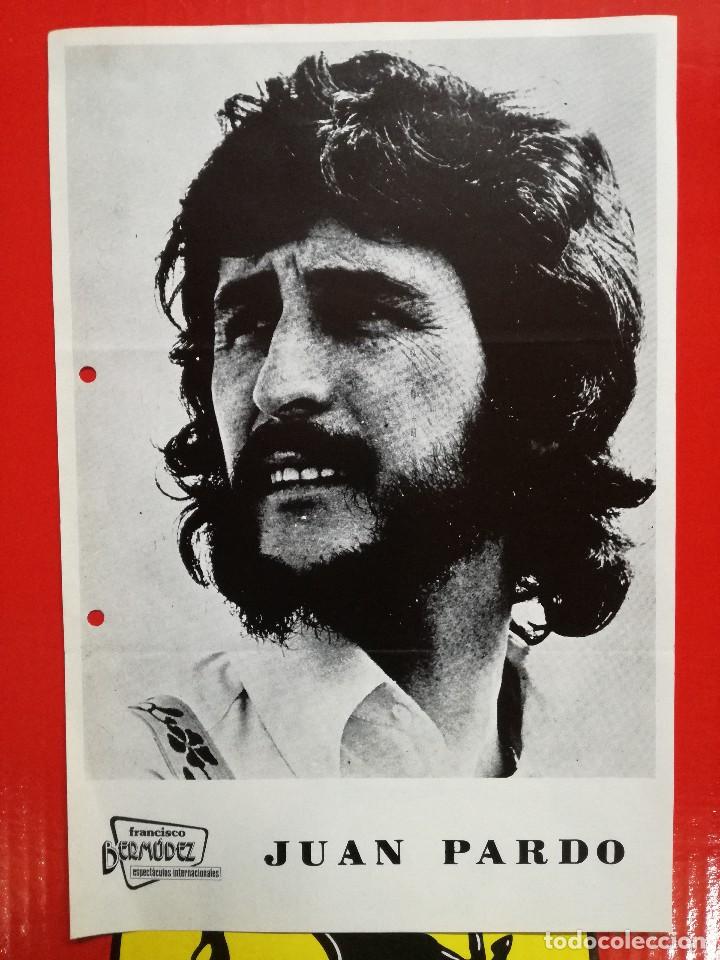 Fotos von Musikern: ESPECTACULOS BERMUDEZ PUBLICIDAD20X30 CM.JUAN PARDO