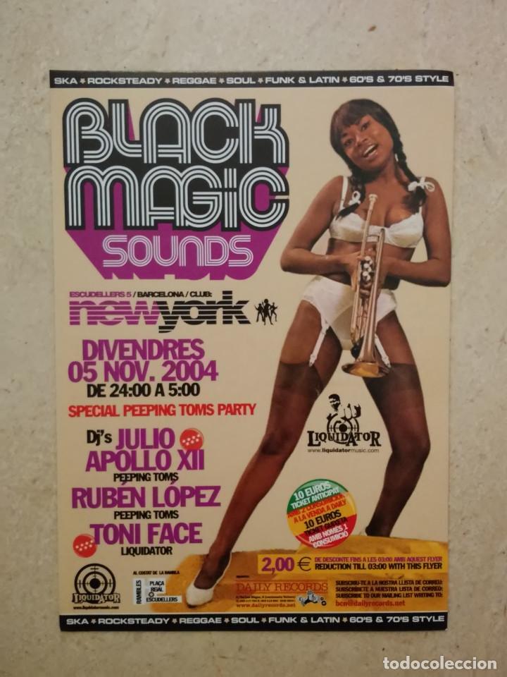 Photos de Chanteurs et Chanteuses: POSTAL PUBLICITARIA ORIGINAL -10*15 - BLACK MAGIC SOUNDS - BLAXPLOITATION -70s FUNK - PEEPING TOMS