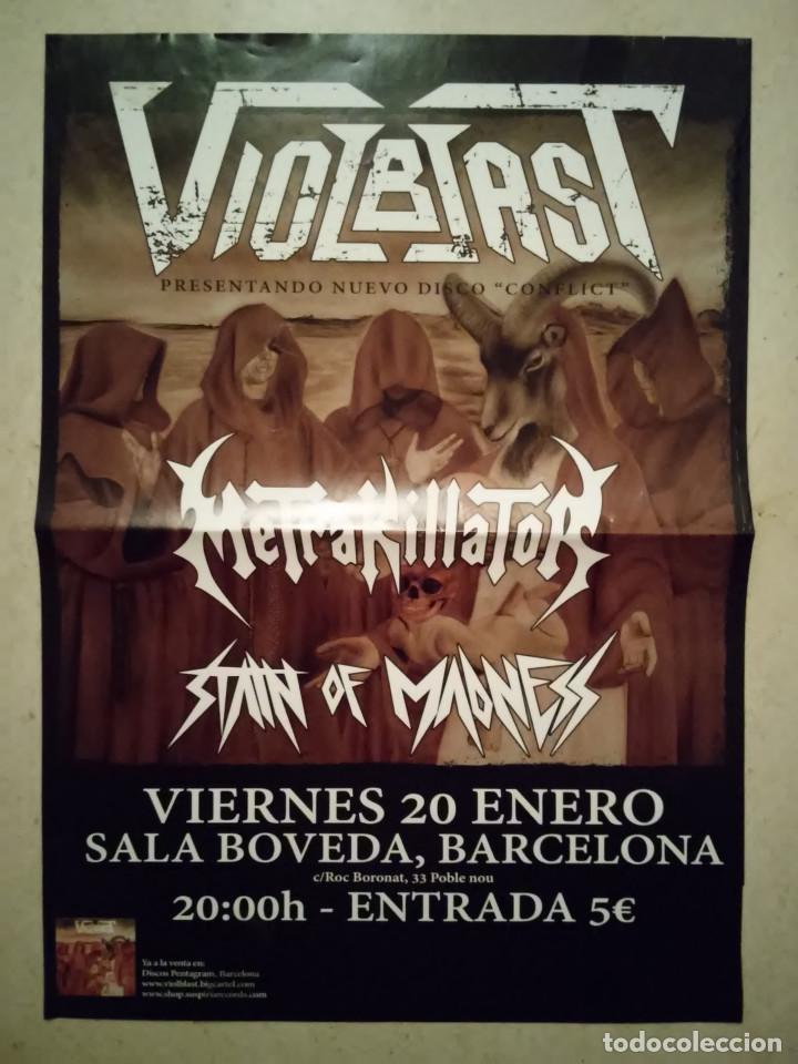 Photos of Singers: CARTEL ORIGINAL -A3- Violblast - THRASH METAL - POSTER CONCIERTO HEAVY