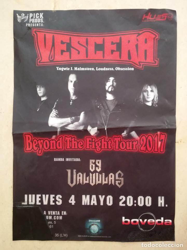 Fotos de Cantantes: CARTEL ORIGINAL -A3- Michael Vescera - YNGWIE MALMSTEEN -HEAVY METAL - POSTER CONCIERTO - HARD ROCK