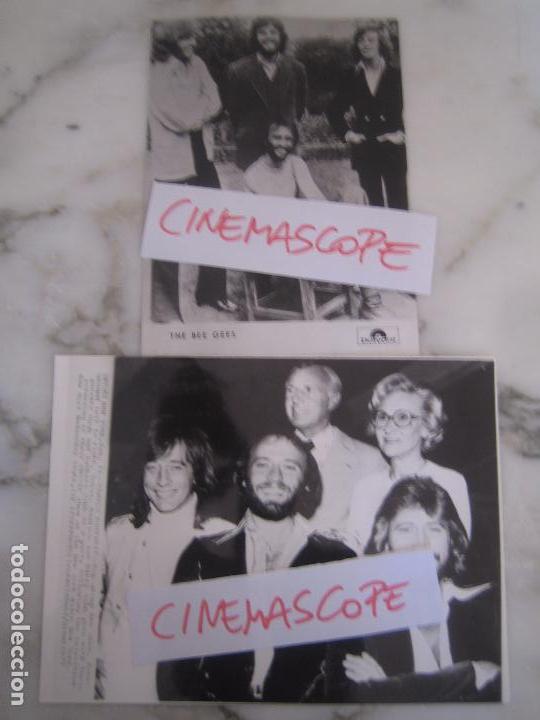 Fotos de cantantes: interesante lote 2 fotos originales de los bee gees a&ntilde;os 70