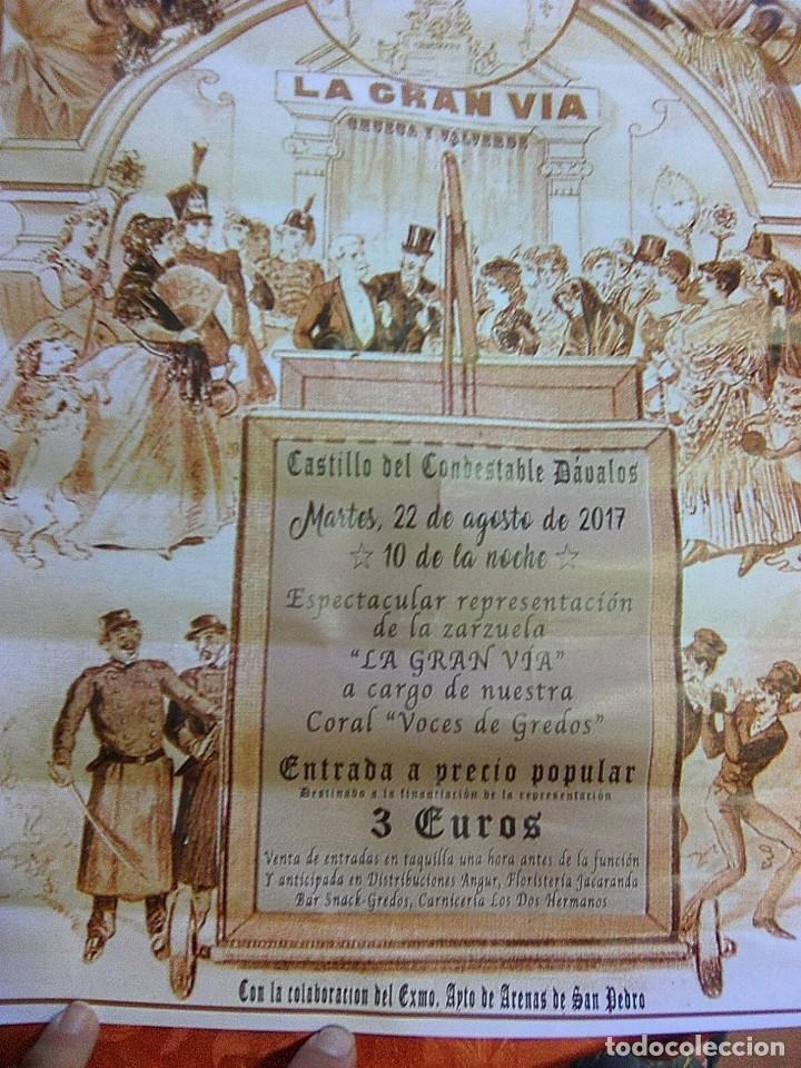 Foto di Cantanti: Cartel original  Estreno zarzuela...  La Gran V&iacute;a - Arenas De San pedro - Avila - 2017 -