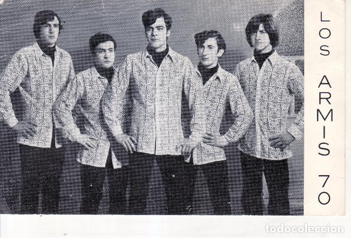 Photos de Chanteurs et Chanteuses: POSTAL PROMOCIONAL LOS ARMIS 70 - PUBLICITARIA