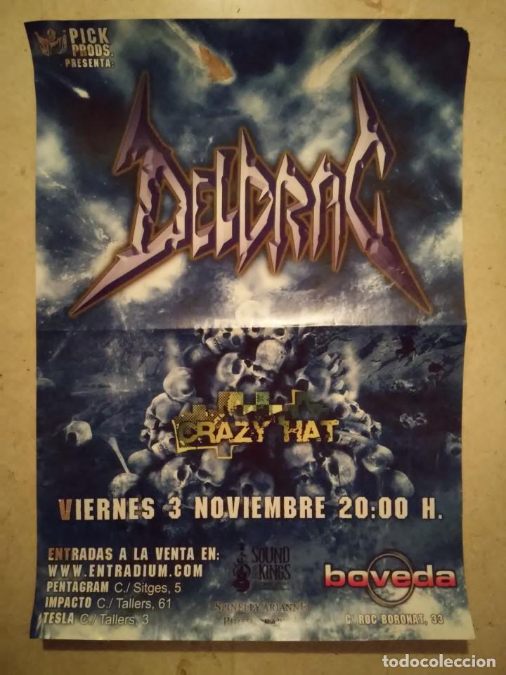 Fotos de Cantantes: CARTEL ORIGINAL -A3- DELDRAC - HEAVY METAL - CONCIERTO