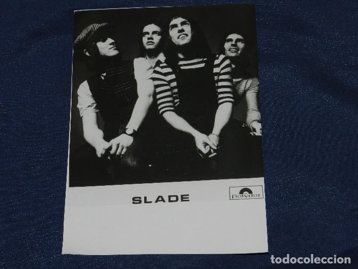 Photos of Singers: (M) SLADE FOTOGRAFIA PROMOCIONAL , 18 X 12'5 CM, BUEN ESTADO