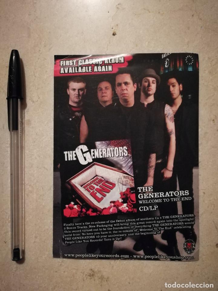 Photos de Chanteurs et Chanteuses: FOLLETO ORIGINAL -10*15- THE GENERATORS / BROILERS - MUSICA - ROCK PUNK