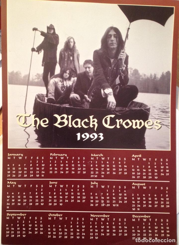 Fotos de Cantantes: Black Crowes. Calendario 1993. 20x30cm. Cartulina.
