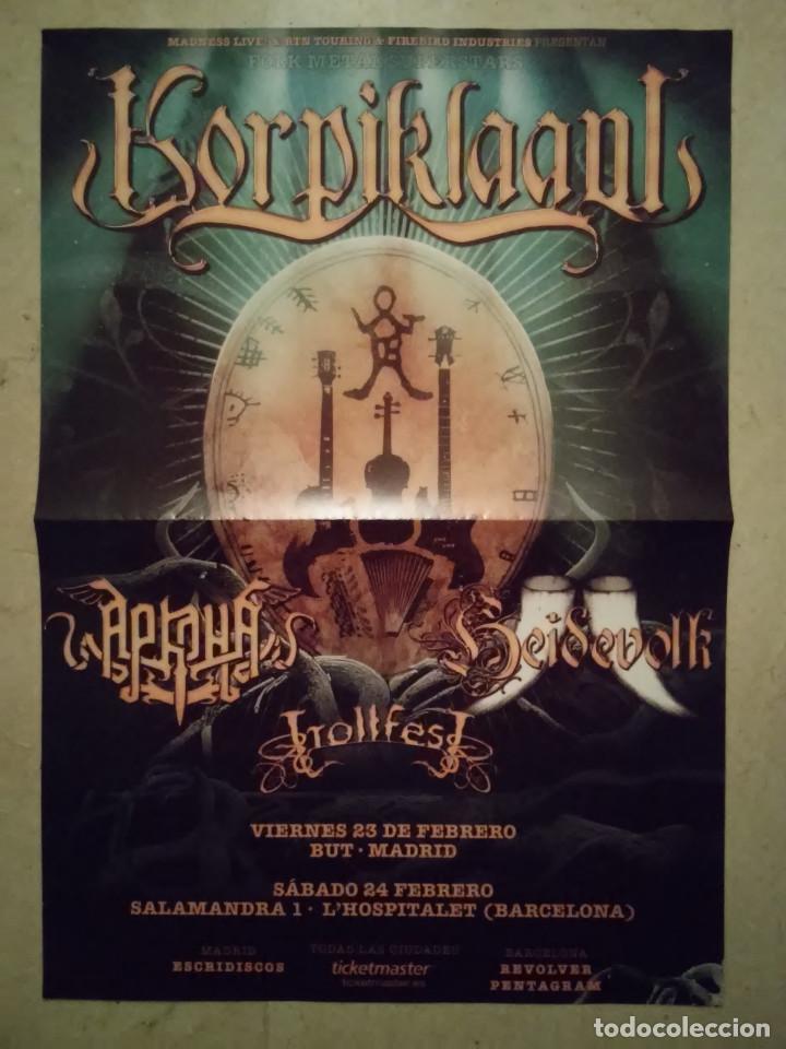 Photos of Singers: CARTEL ORIGINAL -A3- Korpiklaani - ALBUM - FOLK METAL - TROLLFEST - CONCIERTO HEAVY