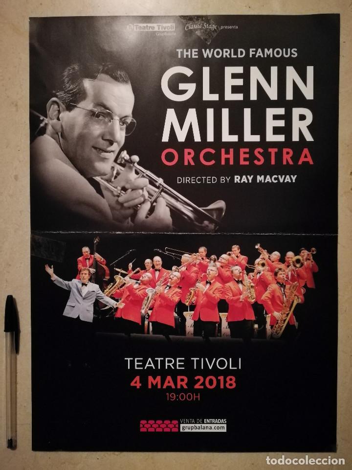 Fotos de Cantantes: CARTEL ORIGINAL -A3- GLENN MILLER ORCHESTRA - MUSICA - TROMPETA