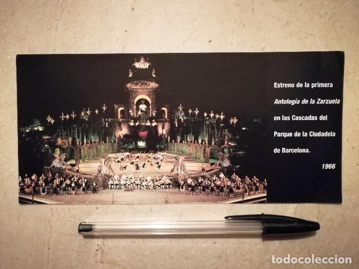 Photos de Chanteurs et Chanteuses: FOLLETO ORIGINAL - ANTOLOGIA DE LA ZARZUELA 97 - ESPECTACULO MUSICAL - PARQUE CIUTADELLA