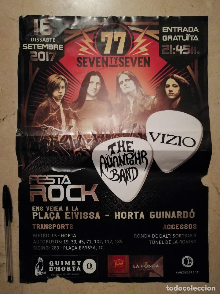Fotos von Musikern: CARTEL ORIGINAL -A3- SEVENTY SEVEN - HEAVY METAL - POSTER CONCIERTO - HARD ROCK - VIZIO