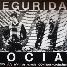 Fotos de Cantantes: CARTEL POSTER SEGURIDAD SOCIAL. PROMOCIONAL . XIU-XIU RECORDS. ORIGINAL. AÑO 1987. Lote 116908811