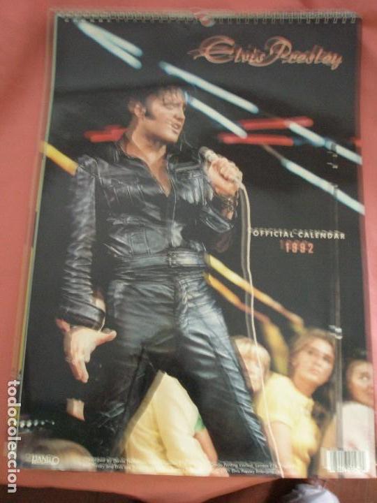 Fotos de cantantes: CALENDARIO DE PARED DE ELVIS PRESLEY PARA EL A&Ntilde;O 1992