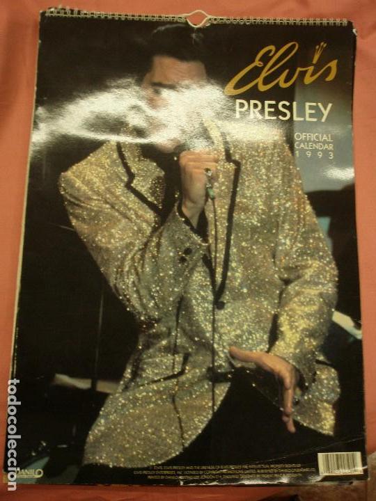Fotos de cantantes: CALENDARIO DE PARED DE ELVIS PRESLEY PARA EL A&Ntilde;O 1993