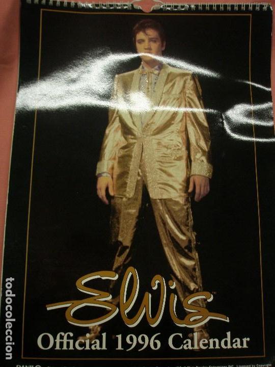 Fotos de cantantes: ELVIS PRESLEY. CALENDARIO DE COLGAR PARA EL A&Ntilde;O 1996