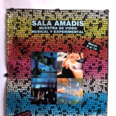 Fotos de Cantantes: MUESTRA DE VÍDEO MUSICAL EXPERIMENTAL SALA AMADIS (MADRID) 1984. HISTÓRICO CARTEL ORIGINAL. Lote 120510832