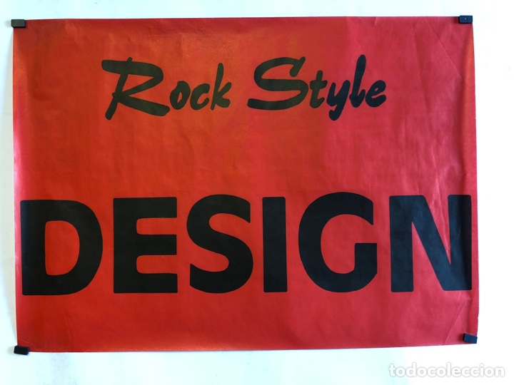 Fotos de cantantes: ROCK STYLE DESIGN. POSTER DE LOS PRIMEROS A&Ntilde;OS 80. 69 x 49 cms.