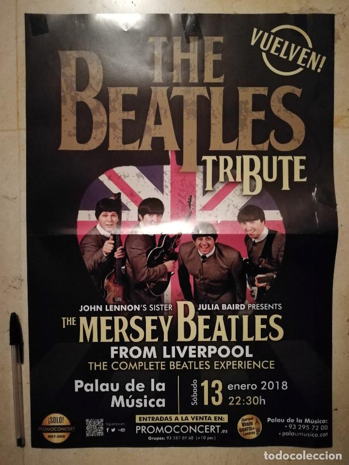 Photos of Singers: CARTEL ORIGINAL -A3- MERSEY TRIBUTE - THE BEATLES - CONCIERTO