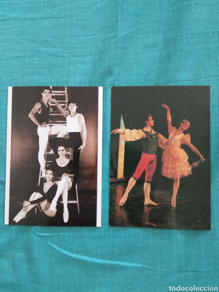 Fotos von Musikern: Ballet Nacional de Cuba. Dos tarjetas postales conmemorativas. Gira 1989